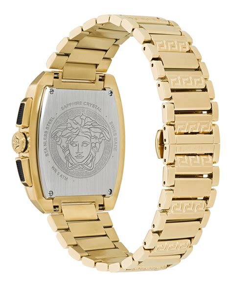 versace men's gold watch|versace dominus watch.